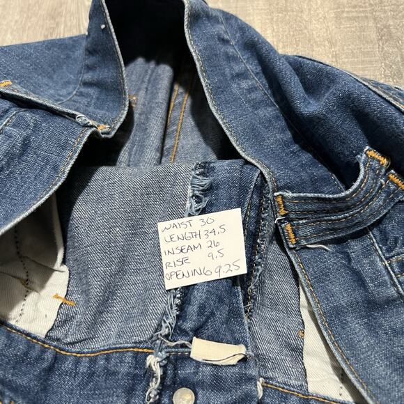 Vtg Big Smith Faded Western Denim Flare Bootcut Scoville Jeans 60s Buckaroo 30" - Picture 7 of 7